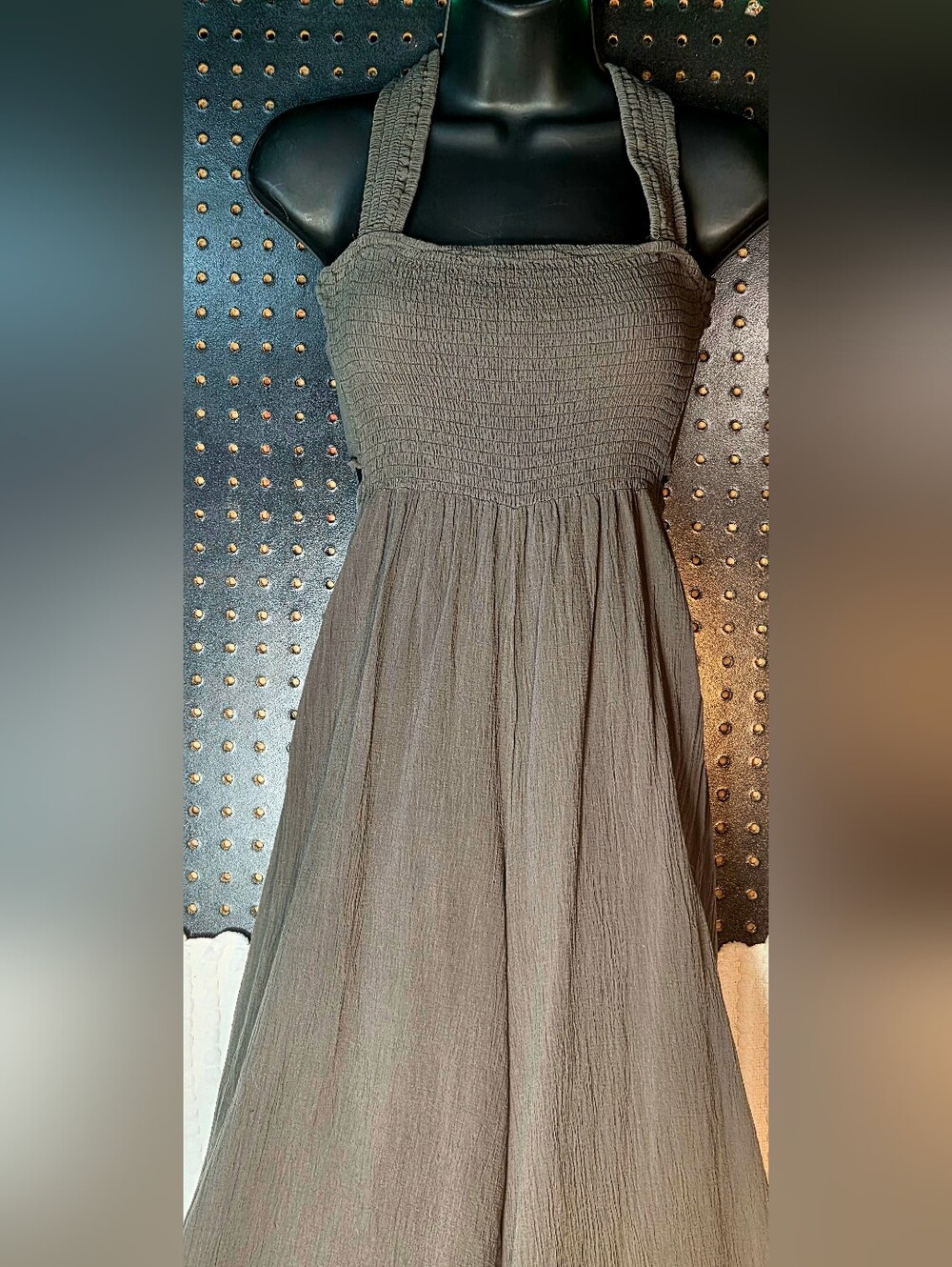LUSH Olive Green Lightweight Jumpsuit - Picture 2 of 11